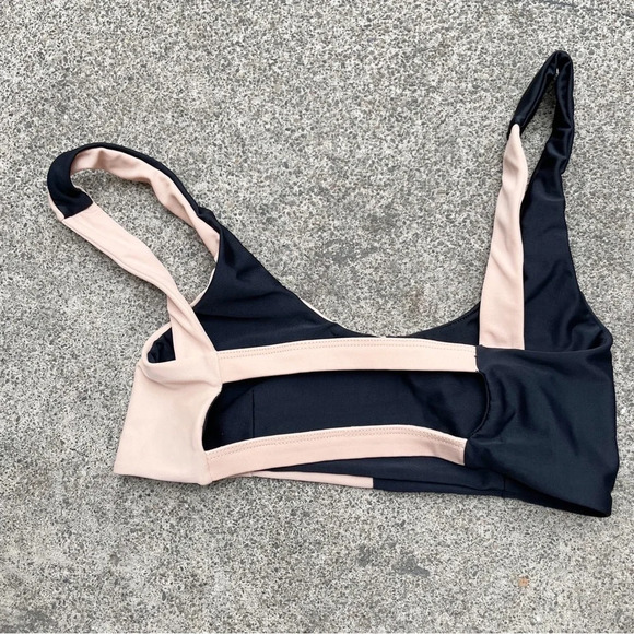 Tori Praver color block bikini top Sz S - Picture 2 of 3
